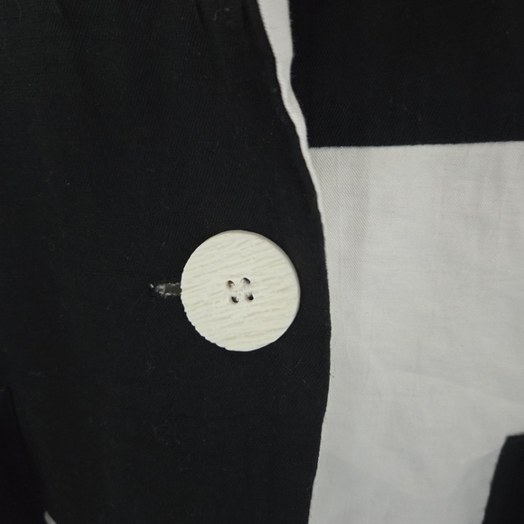 OZAI N KU Women's Block Light One Button Jacket Size XXL‎ Artsy Coastal Blazer - Picture 11 of 16